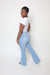 U-Neck Crop Tee-WHITE