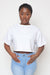 Effortless Chic Crop Tee-White