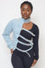 Bold Edge One Shoulder Denim Jacket